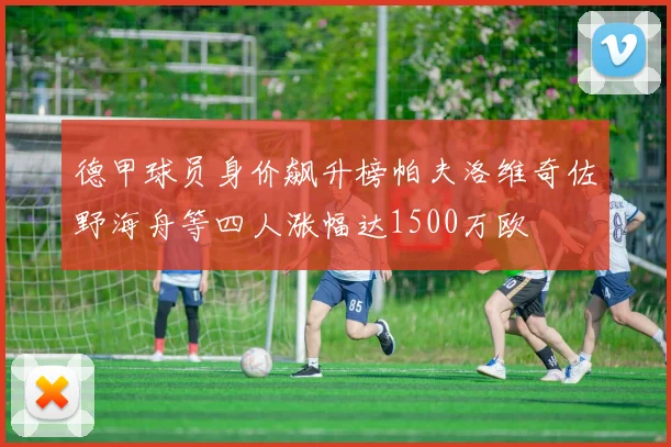 德甲球员身价飙升榜帕夫洛维奇佐野海舟等四人涨幅达1500万欧